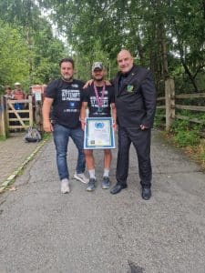 The greatest number of consecutive summits of the 3 national peak of the United Kingdom in 7 days and the fastest time to complete the 3 national peaks of the United Kingdom