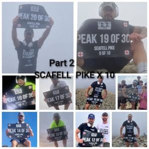 The greatest number of consecutive summits of the 3 national peak of the United Kingdom in 7 days and the fastest time to complete the 3 national peaks of the United Kingdom